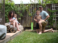 All of us with our new tree.