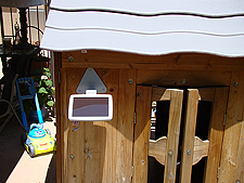 Solar panel installed.