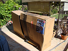 Hunter's new climbing rock.