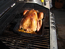 turkey on the BBQ